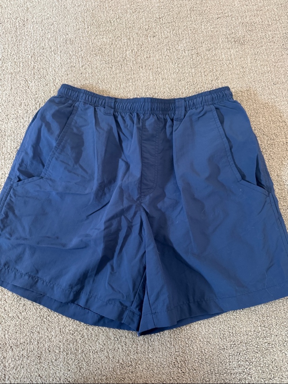 Columbia Navy Athletic Swim Shorts with Mesh Liner